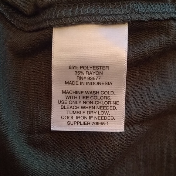 NWT green cross back long draped top - Picture 6 of 6